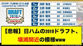 【即戦力外】日ハムの2019年のドラフト、2人しか残っていない模様wwww