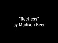 Alejandra Reyes | Reckless - COVER (Madison Beer)