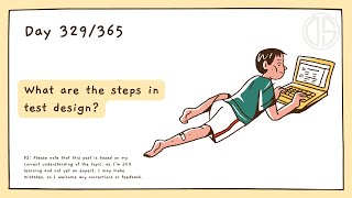 What are the steps in test design for software testing?