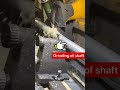 Cylindrical Grinding of long shaft using Steady Rest #shorts