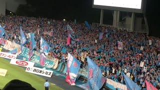 後半キックオフ前にチャントで選手を迎えるサガン鳥栖サポーター　2016.7.23 VSアビスパ福岡