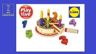 PlayTive Birthday Cake Play Set UNBOXING (Lidl real wood)