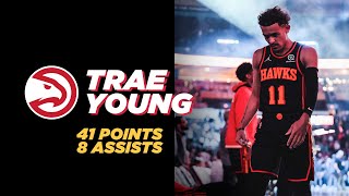 Trae Young scores 41 points in 3 quarters vs. OKC Thunder