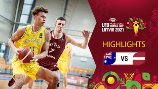 Australia - Latvia | Full Highlights | Class 9-12 - FIBA U19 Basketball World Cup 2021