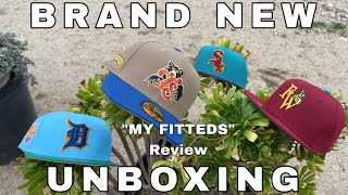 4 BRAND NEW FITTED HATS UNBOXING | \