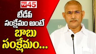 టీడీపీ సంక్షేమం అంటే.. || Minister Chelluboina Venugopala Krishna Comments On Chandrababu || TV45