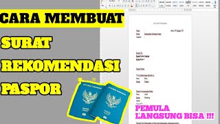 Cara Membuat Surat Rekomendasi Paspor