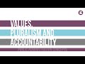 Administrative Values, Pluralism and Political Accountability