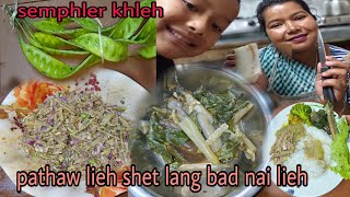 Ngin ia bamja miet noh tang da ki jhur. pathaw, semphler khleh soh baingon bad Phan sdieh+salad😋😋