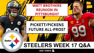 Steelers Q&A: Kenny Pickett A Franchise QB? George Pickens A Future All-Pro? J.J. Watt To Steelers?