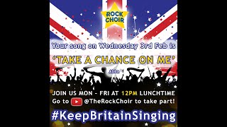 #KeepBritainSinging with Steve Brown ! (Take A Chance On Me : ABBA) - Weds 3rd Feb -