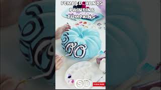 #Shorts Amazing 💙 #pampkin Painting | Pumpkin Hacks 💚🧡👍| srilucida |