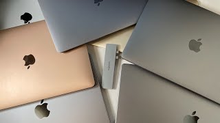 MacBook Pro 13inchに最適なUSB HUBはこれだ！Mac Book Air全色で比較！M1 Pro, M1Pro 14inchや16inchも登場！GIISSMO 7 in 2 ハブ