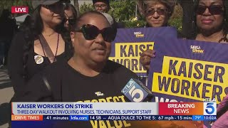 Kaiser Permanente workers go on strike in largest health care walkout in U.S. history