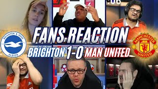 MAN UNITED FANS REACTION TO 97TH MINUTE PENALTY LOSS TO BRIGHTON