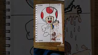 Drawing TOAD✨4 Styles✨Super Mario Bros #posca #art #asmr
