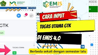 Cara Terbaru !!! Input Tugas Utama Guru \u0026 Tenaga Kependidikan di EMIS 4.0