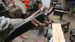 Forging a Elven knife part 3, making the scabbard.