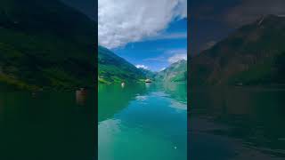 The Geiranger fjord #norge #norway #nature #mountains #geiranger #geirangerfjord #fjord #boat