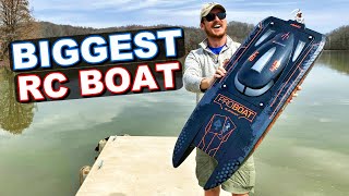 Most POWERFUL \u0026 BIGGEST RC Boat in our Collection! - Pro Boat Blackjack 8s