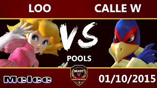 B.E.A.S.T 5 - Loo (Peach) Vs. Calle W (Falco) - Melee Pools