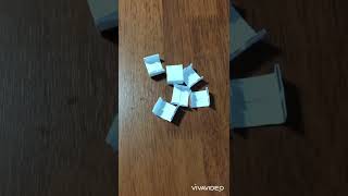 Turning paper into Rubik’s Cube #origami #papercraft #rubikscube #diy #papertoy