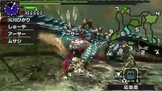 【MHX実況】友達とモンハンクロス vsラギアクルス