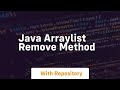 java arraylist remove method