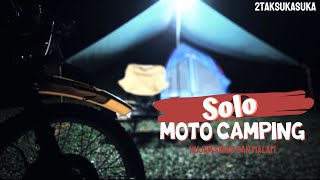 ASMR solo MOTO CAMPING di Kalimantan | Santai dengan suara Air dan Hujan siang dan malam.