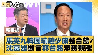 馬英九韓國瑜趙少康整合藍？沈富雄斷言郭台銘眾叛親離 新聞大白話@tvbstalk 20230830