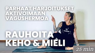 RAUHOITA KEHO JA MIELI - Aktivoi Vagushermo - Parhaat Harjoitukset - Sopii kaikille