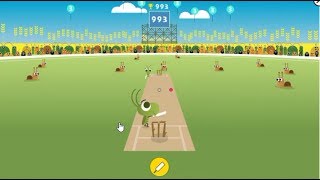 Even Newer world record! 4768! Google Doodle Cricket Score!