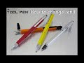 monteverde usa tool pen. how to change refill inkball pen