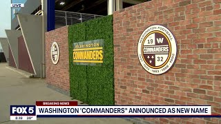 Washington Commanders: New era begins as Washington Football Team announces new name