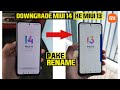 Cara Downgrade dari Miui 14 ke Miui 13 Pake Rename