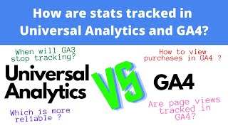 How are stats tracked in GA3 VS GA4 ? Which is better ?