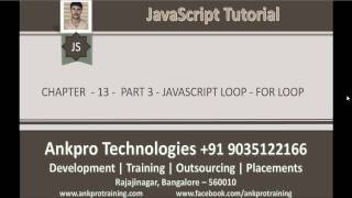 JavaScript for beginners - Chapter 13 - Loops Part 3 for loop