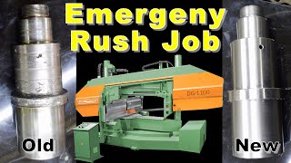 Emergency Shaft Build for a Peddinghaus Bandsaw - Manual Machine Shop