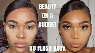 DRUGSTORE FOUNDATION ROUTINE | NO FLASH BACK | Briana Monique'