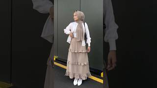 REKOMENDASI OOTD HANGOUT OOTD SIMPLE PAKAI ROK SUSUN IDE OUTFIT NGAMPUS link pembelian di komentar