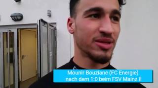 Energie-Profi Mounir Bouziane über den 1:0-Sieg in Mainz