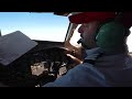 atr 42 cockpit flight with canadian north