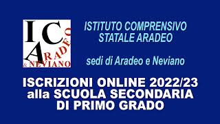 Video tutorial iscrizioni online per la Scuola Secondaria di Primo Grado