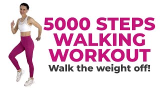 Indoor walking workout | 5000 steps workout | NOT EASY (Postpartum/Babywearing/Pregnancy Safe)