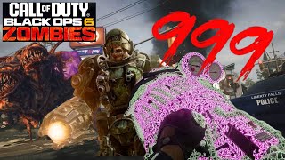 ROUND 100+ CHALLENGE | BO6 ZOMBIES | LIBERTY FALLS | 999 PREPERATIONS