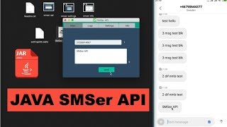 SMS JAVA Application. JAR app with API connection.