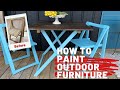 How to paint outdoor furniture with Beth Tidwell of Farm Fresh Vintage Finds