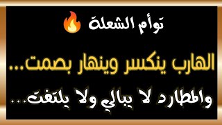 توأم الشعلة 🔥 الهارب ينكسر وينهار بصمت... والمطارد لا يبالي ولا يلتفت! #توأم_الشعلة #طاقة_الهارب