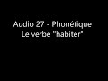 audio 27 phonétique le verbe