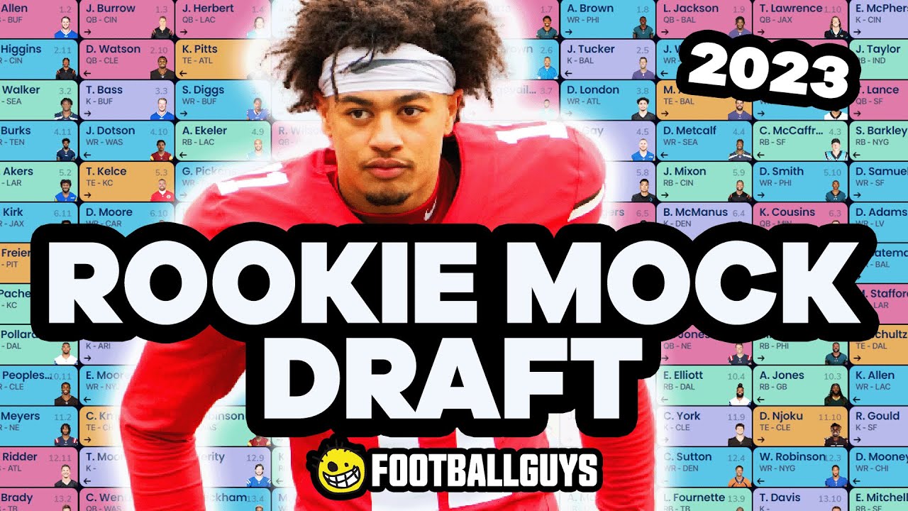 NFL Rookie Mock Draft || Fantasy Football 2023 - YouTube